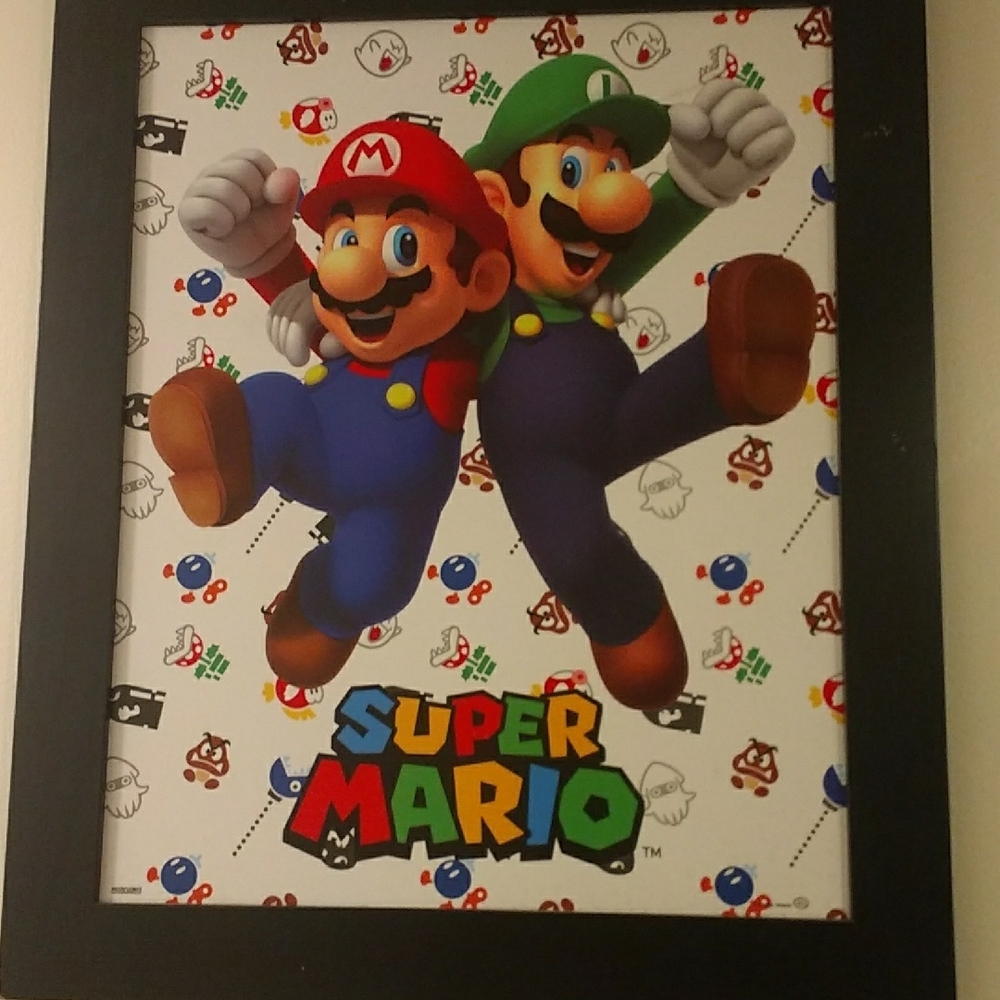 Super Mario Framed Wall Art